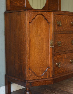 k-786-f アンティークミラー付きサイドボードの装飾