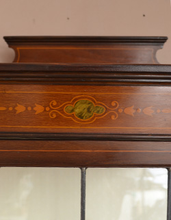 k-789-f アンティークガラスブックケースの装飾