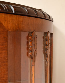 k-796-f アンティークガラスキャビネットの装飾