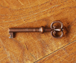 k-860-f アンティークガラスキャビネットの鍵