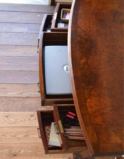 k-867-f アンティークデスクの引き出し