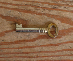 k-876-f アンティークガラスキャビネットの鍵