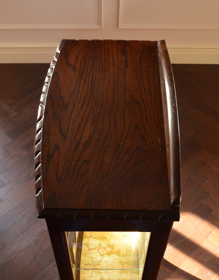 k-938-f アンティークガラスキャビネットの天板