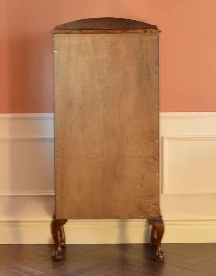 k-938-f アンティークガラスキャビネットの後ろ