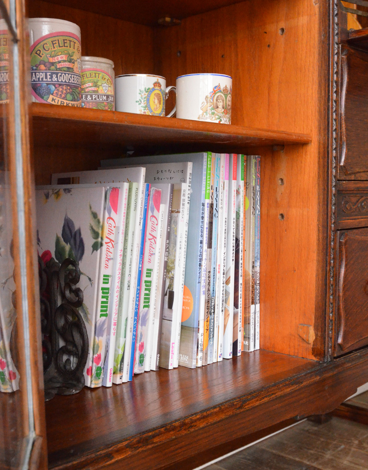 k-941-f アンティークサイドバイサイドの収納