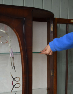 k-954-f アンティークガラスキャビネットの棚板