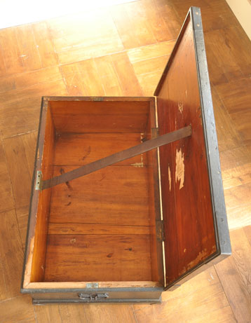 座って、使って、収納バッチリ。アンティークブランケットＢＯＸ