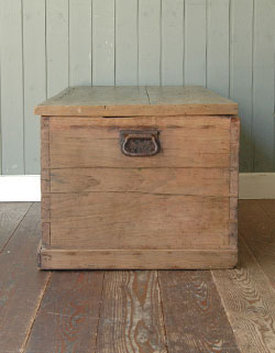 座って、使って、収納バッチリ。アンティークブランケットBOX