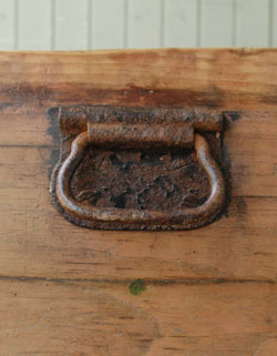 座って、使って、収納バッチリ。アンティークブランケットBOX