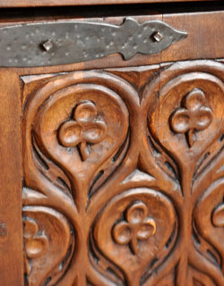 m-266-f アンティークブランケットボックスの装飾