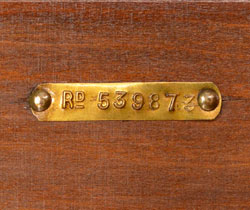 m-270-f アンティークワードローブのプレート