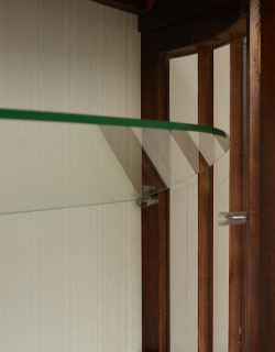 m-292-f アンティークガラスキャビネット（飾り棚）の棚板