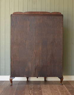 q-165-f アンティーク ガラスキャビネット