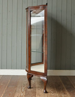 q-169-f アンティーク ガラスキャビネット