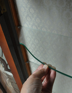 q-172-f アンティーク ガラスキャビネット