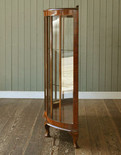q-171-f アンティーク ガラスキャビネット