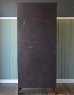 キチンとメンテナンスしてあるので、裏側もキレイです。(q-239-f) q-239-f アンティークのビューローブックケース