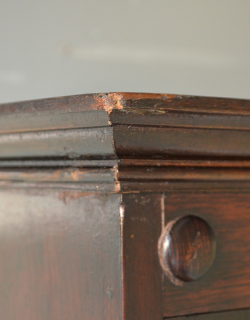 しっかりとした安定感があります。(q-239-f) q-239-f アンティークのビューローブックケース