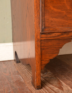 q-248-f アンティークのビューローブックケース