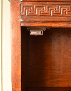 q-248-f アンティークのビューローブックケース