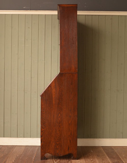 q-248-f アンティークのビューローブックケース