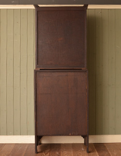 q-248-f アンティークのビューローブックケース