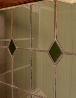 q-248-f アンティークのビューローブックケース