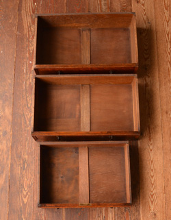 q-248-f アンティークのビューローブックケース