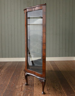 q-255-f アンティーク ガラスキャビネット