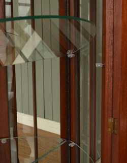 q-271-f アンティーク ガラスキャビネット