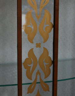 q-305-f アンティークガラスキャビネットの鍵