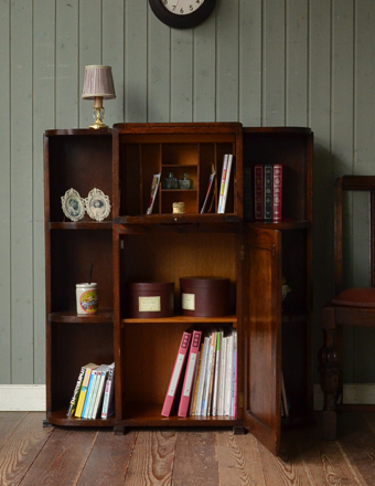 q-318-f アンティークビューローのオープン時