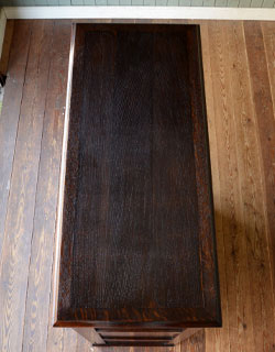 q-324-f アンティークガラスブックケースの天板