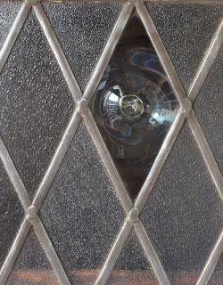 q-324-f アンティークガラスブックケースのガラス