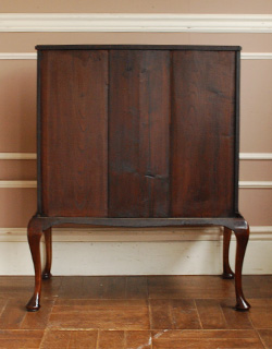 q-343-f アンティークビューローの後ろ