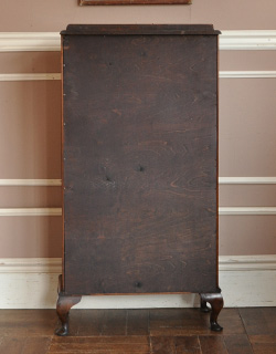 q-378-f アンティークガラスキャビネットの後ろ