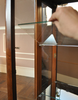 q-378-f アンティークガラスキャビネットの棚板