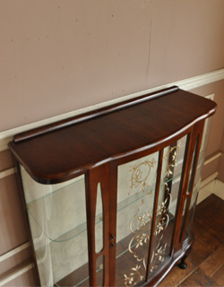 q-379-f アンティークガラスショーケースの天板