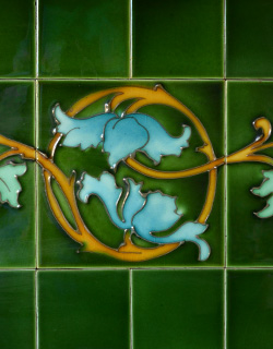 q-384-f アンティークウォッシュスタンドのタイル