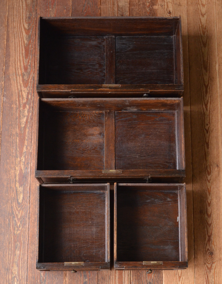 q-386-f アンティークカップボードチェストの引き出し