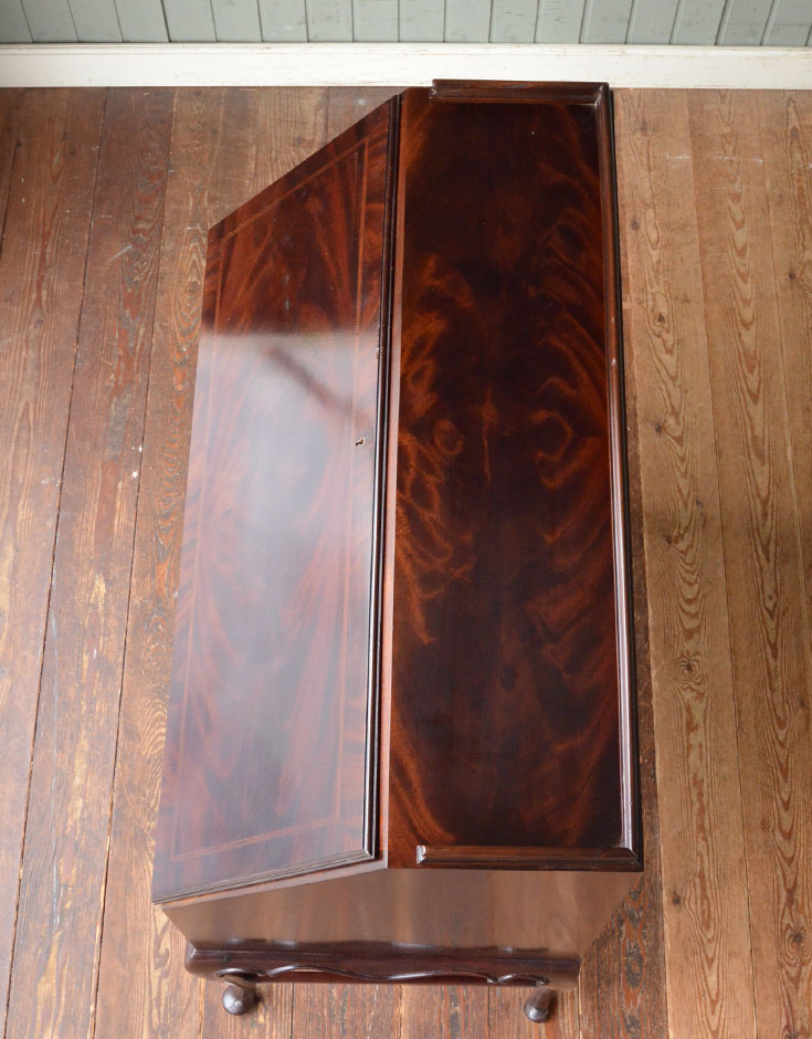 q-408-f アンティークビューローの天板