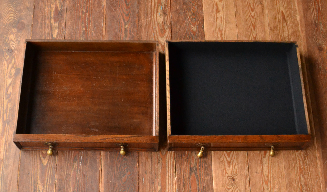 q-409-f アンティークサイドボードの引き出し