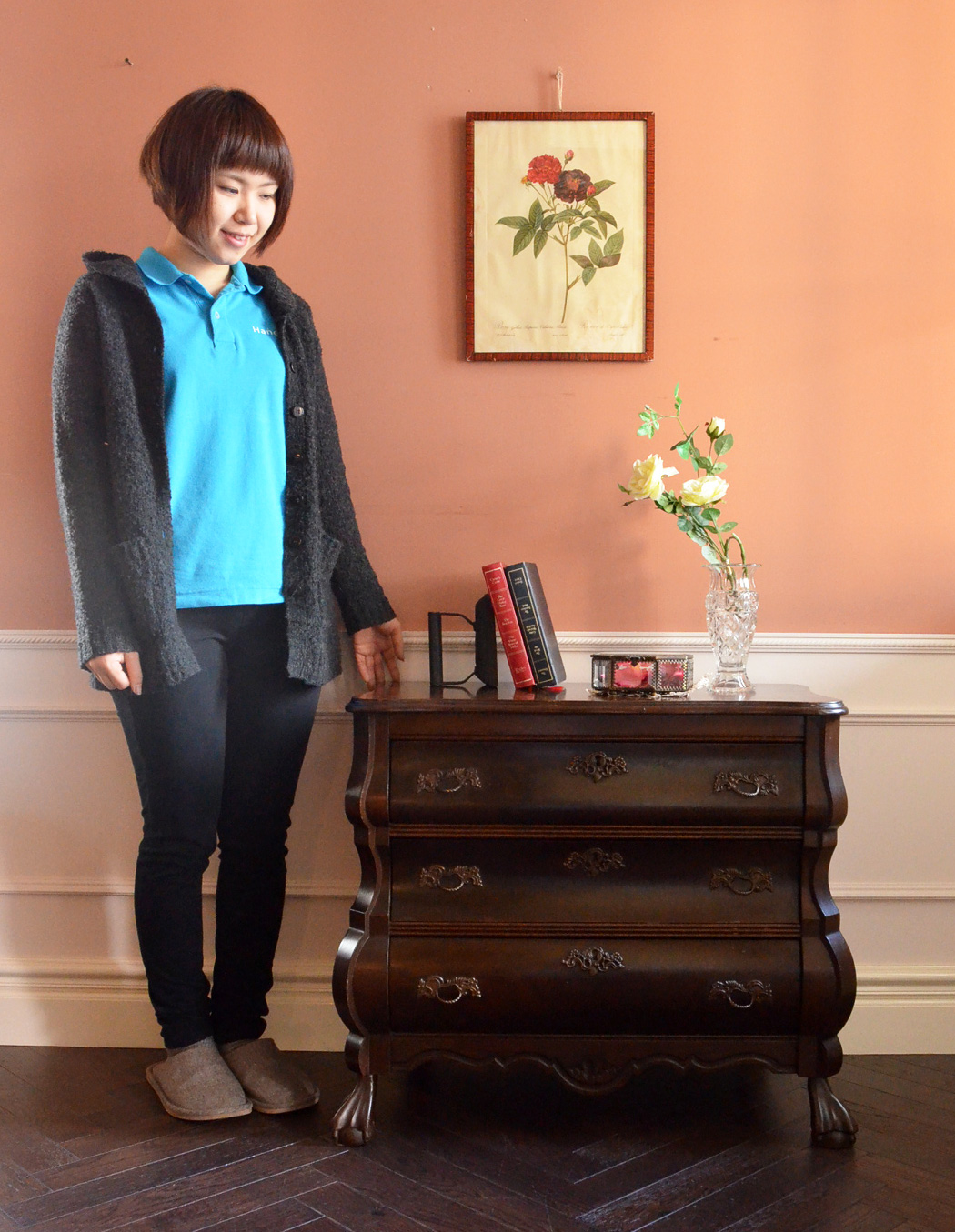 j-1146-f アンティークチェストのモデル入り