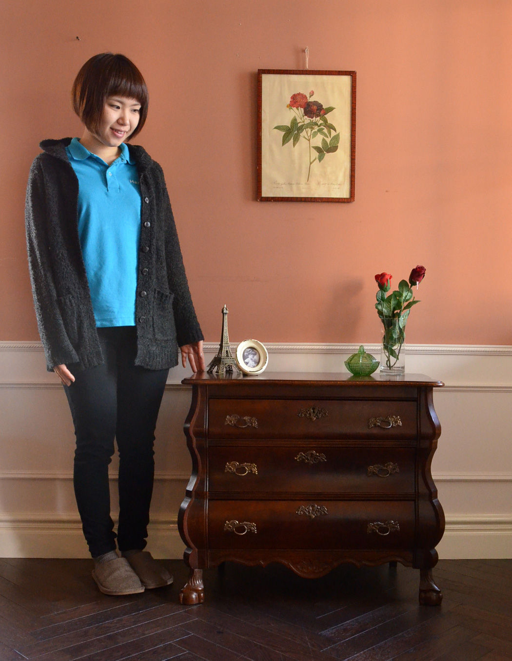 j-1154-f アンティークチェストのモデル入り