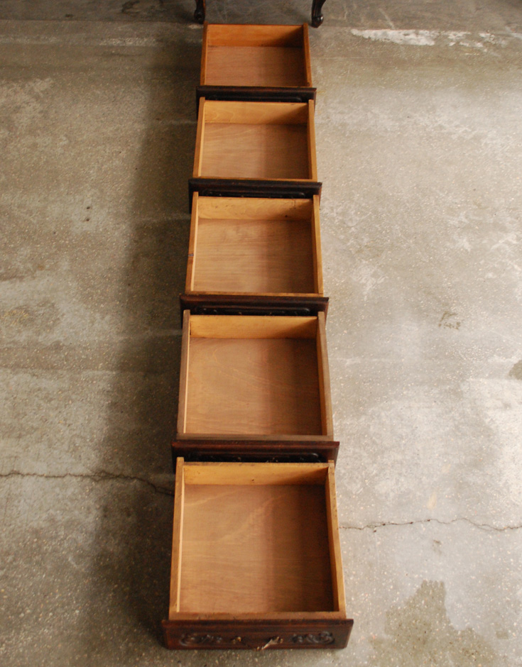 j-1234-f アンティークチェストの引き出し