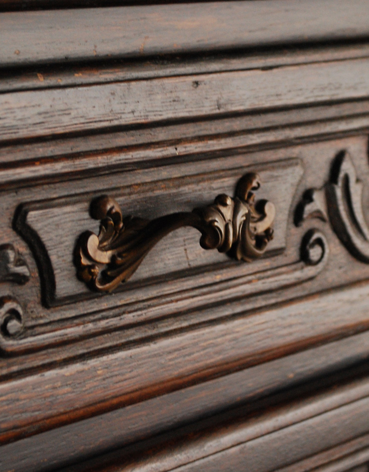j-1234-f アンティークチェストの取っ手