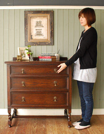 アンティーク　チェスト　引き出し 1920年代のアンティーク チェスト(j-611-f)｜アンティーク家具