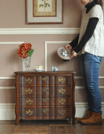 j-791-f アンティークチェストのモデル入り