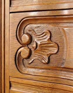 j-927-f アンティークチェストの装飾
