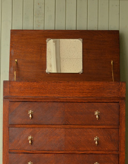 j-986-f アンティークバチェラーズチェスト（ドレッサー）のミラー